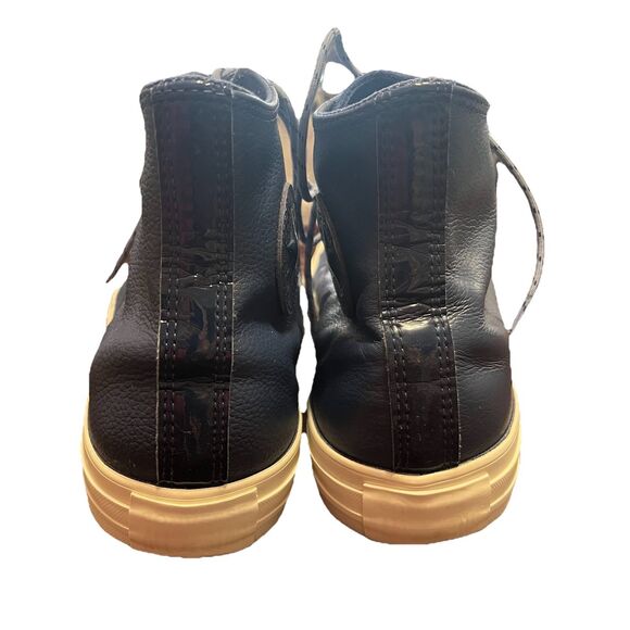 Converse Chuck Taylor All Star Leather Hi Top Navy Sneakers 163338C M 9.5 W 11.5 - Picture 4 of 14